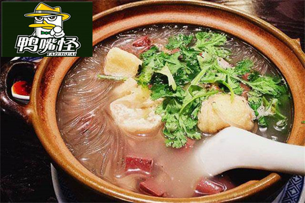 鴨嘴怪鴨血粉絲湯