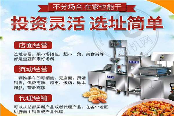 皇豆御家花生豆腐機一年利潤是多少