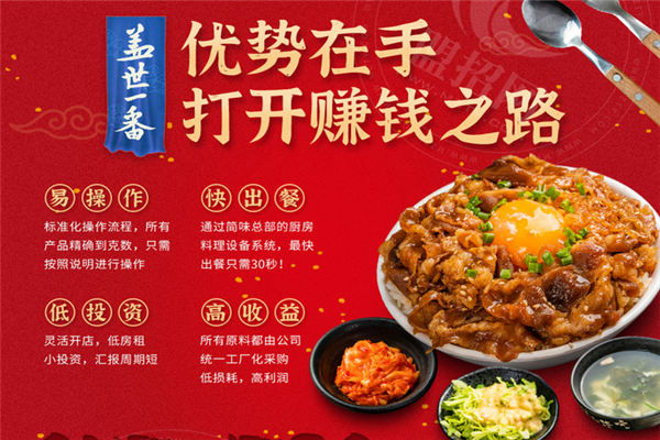 蓋世一番燒肉飯加盟